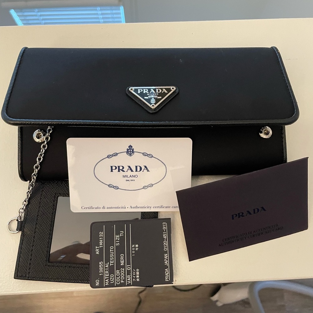 Prada long wallet
